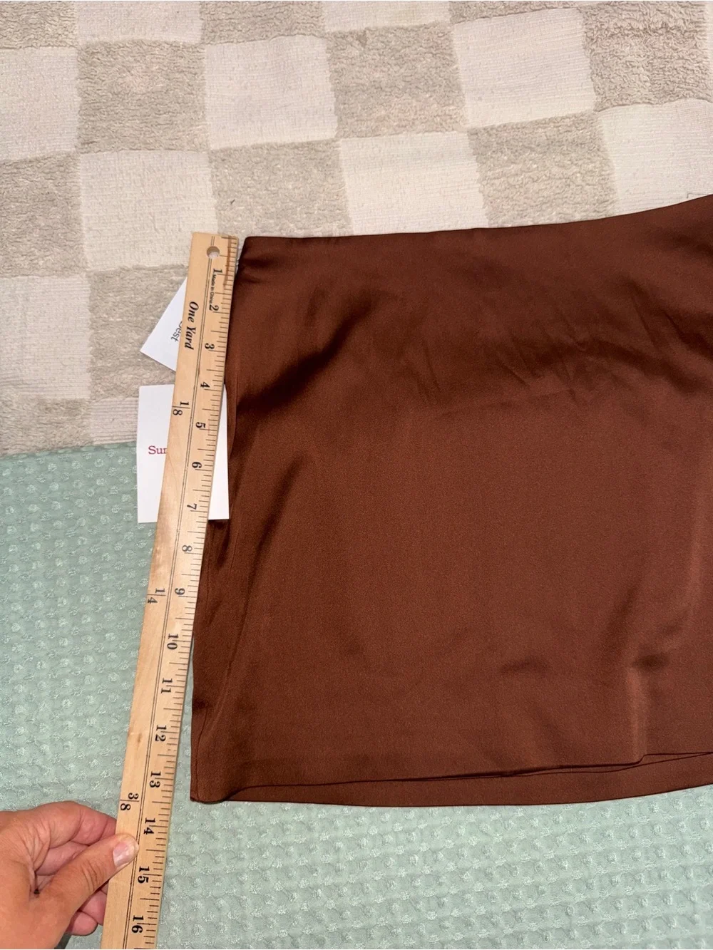 NWT Sunday Best Cognac Mini Skirt 00